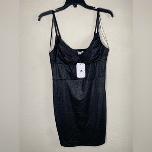 Elodie metallic black stretchy dress